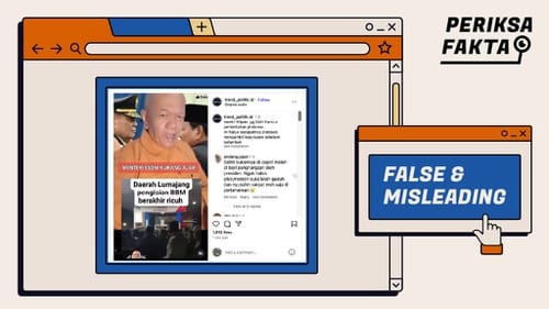 Hoaks Video Ricuh Pengisian BBM di SPBU Lumajang