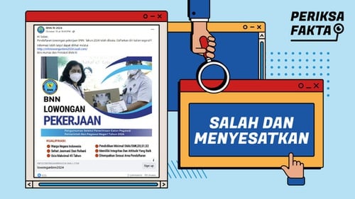 Hoaks Lowongan Kerja Mengatasnamakan BNN