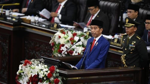 Image result for Pidato Jokowi di sidang MPR 2019