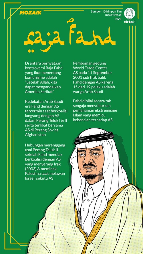 Raja Fahd Karib Washington Pasang Surut Relasi As Arab Saudi
