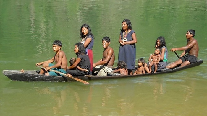 Suku Piraha di pedalaman hutan Amazon, Brazil. FOTO/Wikicommon