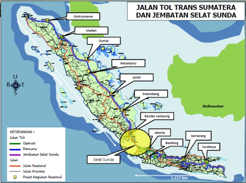 Peta Jalan Tol Trans Sumatera