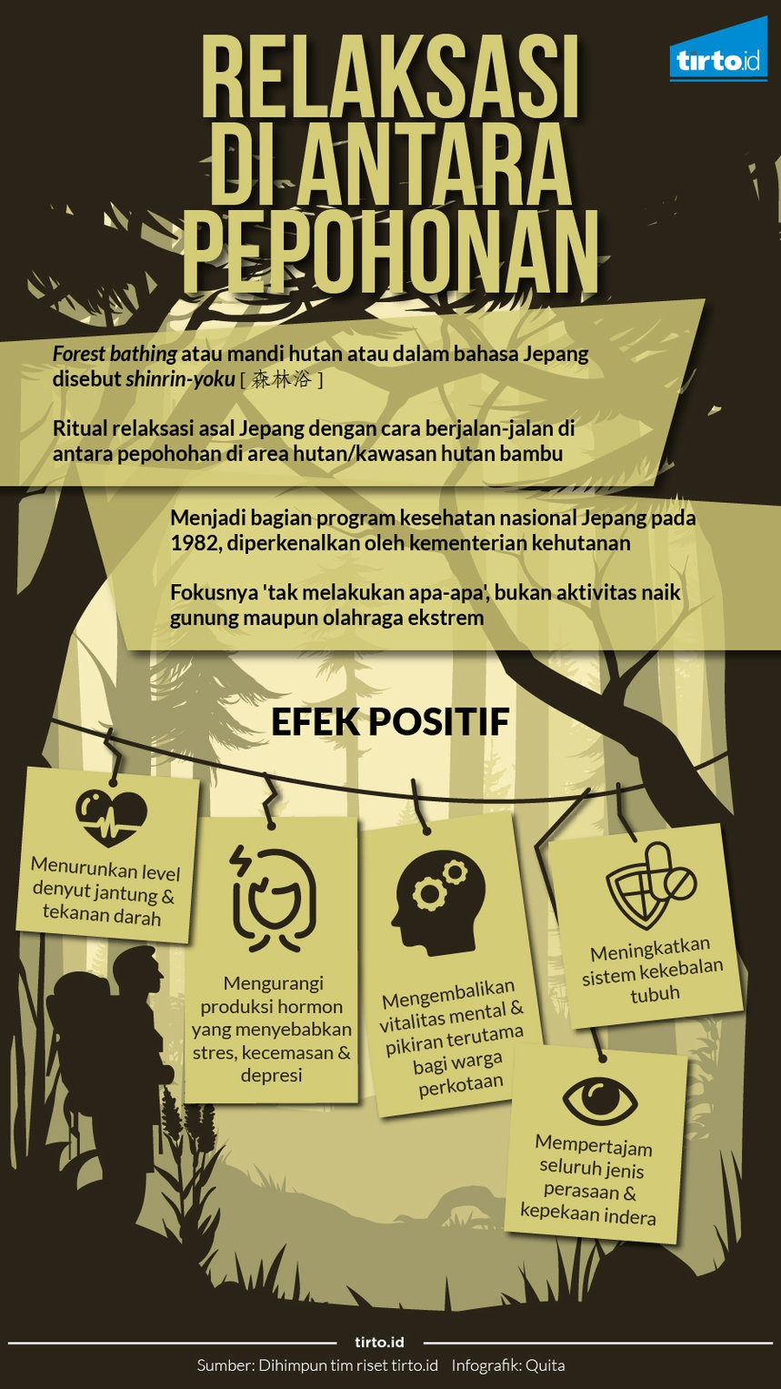 Mandi Hutan Ala Jepang yang Menenangkan Mandi Hutan Ala Jepang yang Menenangkan