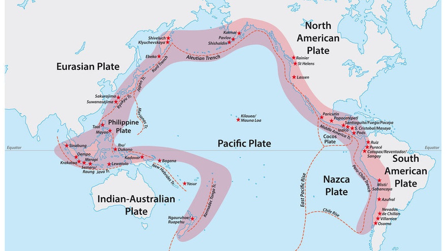 Dua negara di kawasan asia tenggara yang paling sering mengalami gempa dan gunung meletus adalah