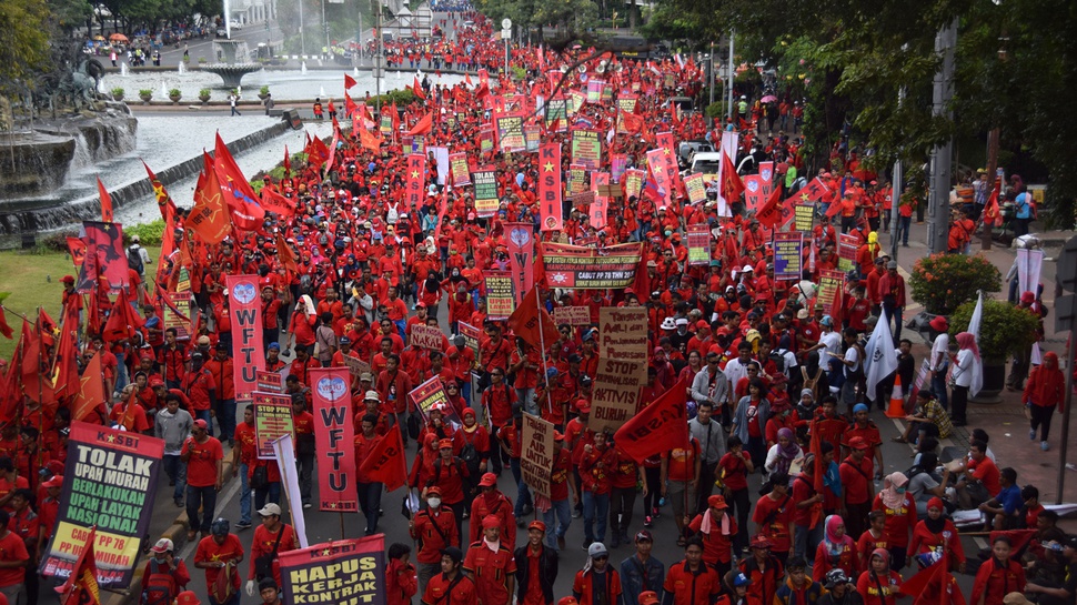 Ratusan Polisi Dikerahkan Jaga Titik Kumpul Buruh di Bekasi