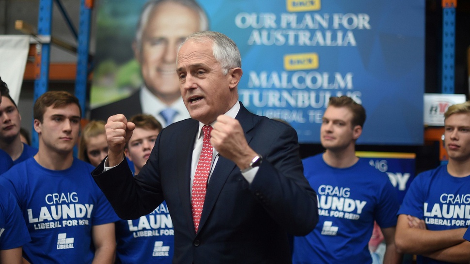 Turnbull Deklarasikan Kemenangannya Dalam Pemilu Australia