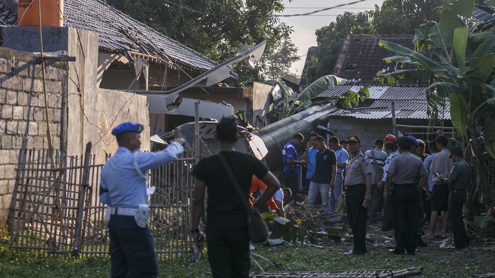 Helikopter yang Jatuh Dalam Rangka Patroli Pengamanan Jokowi