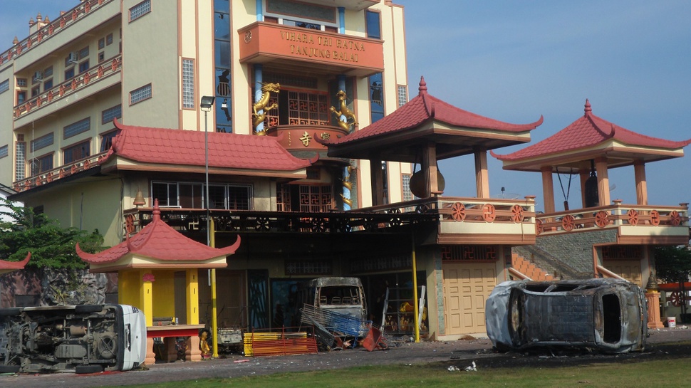 Sunyi Pasca Pembakaran Vihara di Tanjung Balai