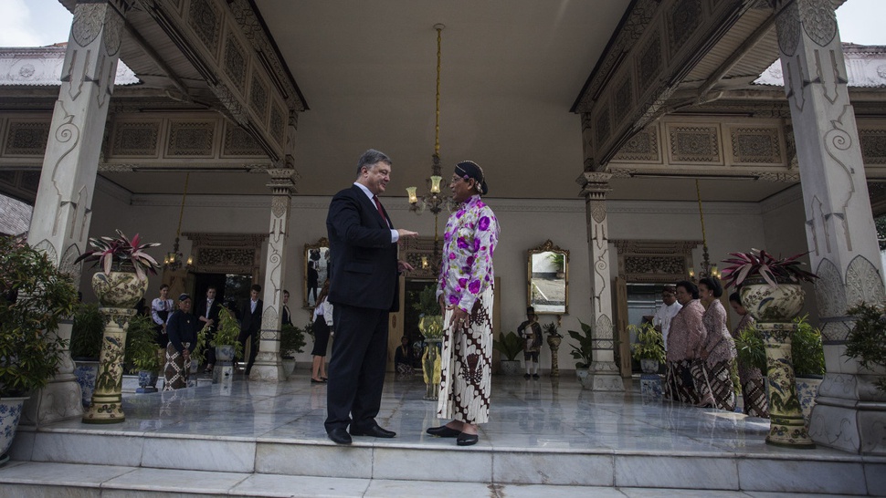 Presiden Ukraina Mengunjungi Keraton Yogyakarta