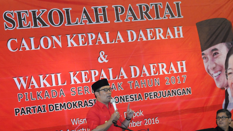 PDIP Belum Tertarik Dukung Ridwan Kamil di Pilgub Jabar