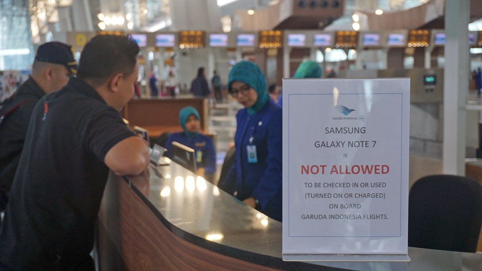 Penumpang Garuda Dilarang Bawa Samsung Galaxy Note 7
