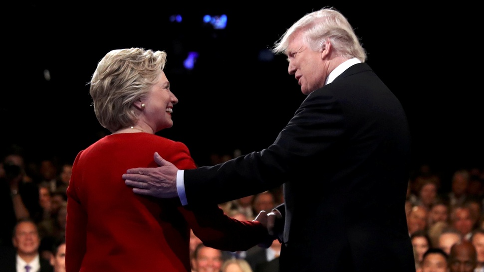 Debat Pertama Hillary - Trump Gaet 84 Juta Penonton