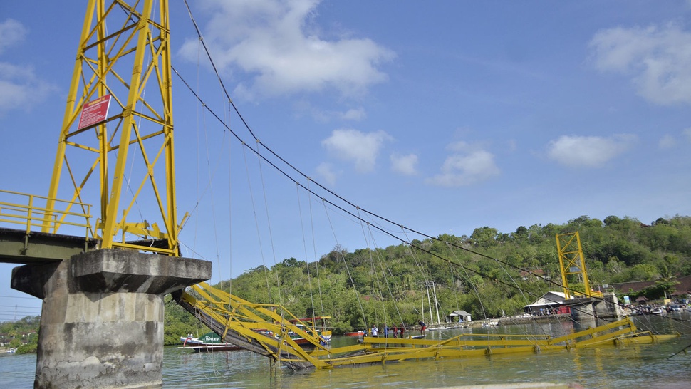 BNPB Hentikan Pencarian Korban Jembatan Roboh di Bali 