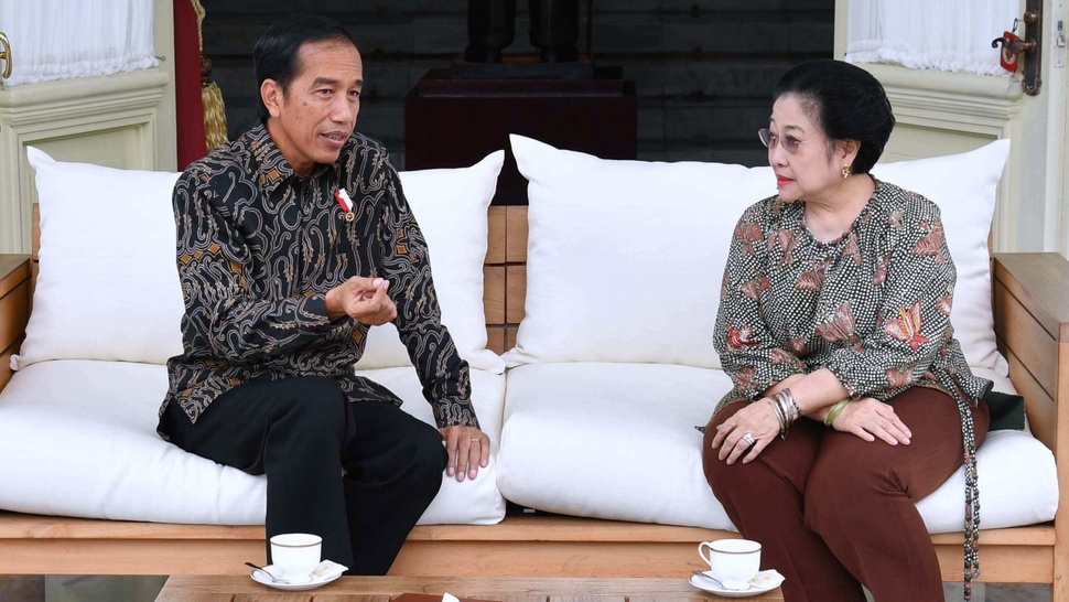 Megawati Soekarnoputri Berkunjung ke Istana Merdeka