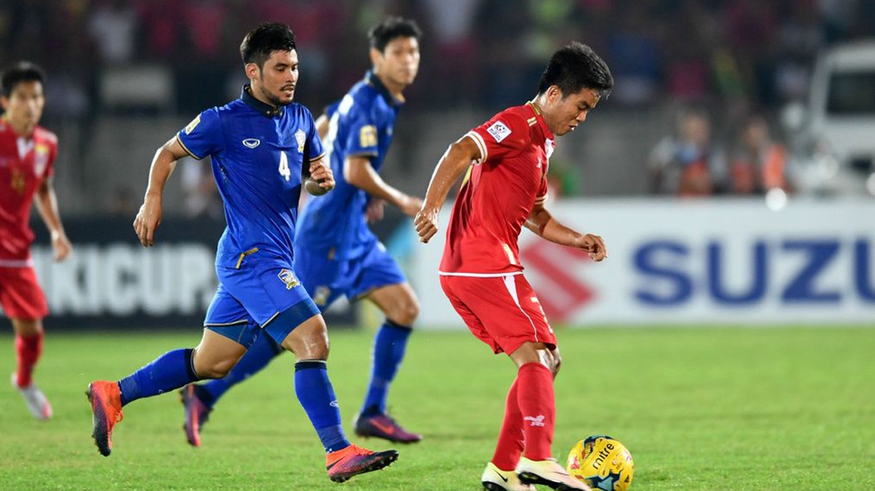 Thailand vs Myanmar Piala AFF 2016, Skor Akhir 4-0