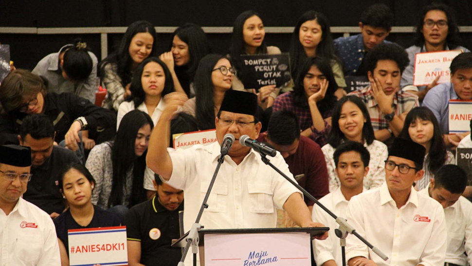 Prabowo: Polling Kami Anies-Sandi Menang Satu Putaran