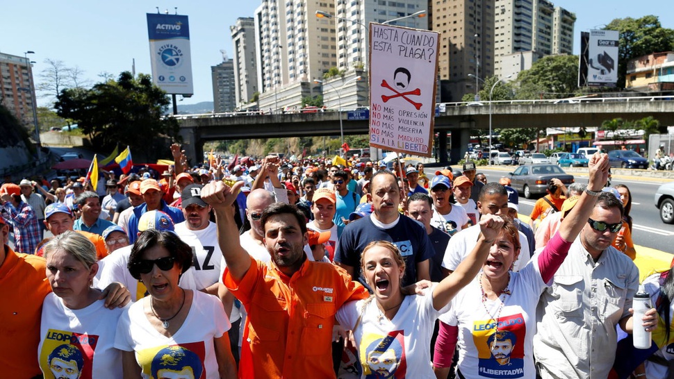 Puluhan Ribu Wanita di Venezuela Demo Kritisi Maduro