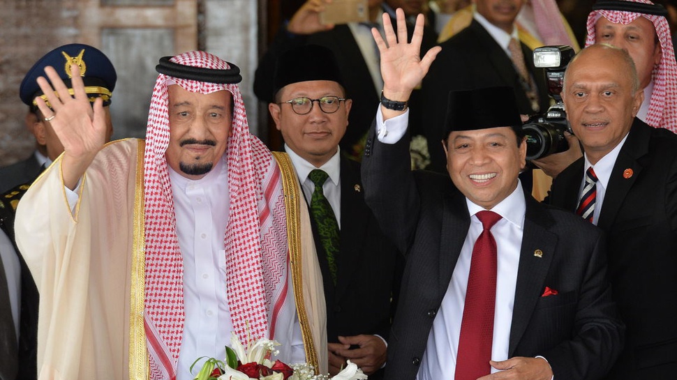 Disambut Ketua DPR, Raja Salman Tiba di Kompleks Parlemen