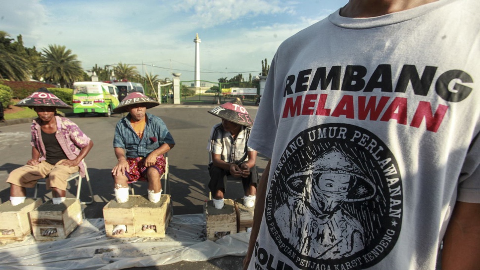Warga Kendeng Datangi Rumah Megawati