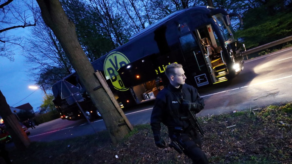 Jerman Tangkap Terduga Pelaku Ledakan Dekat Bis Borussia 