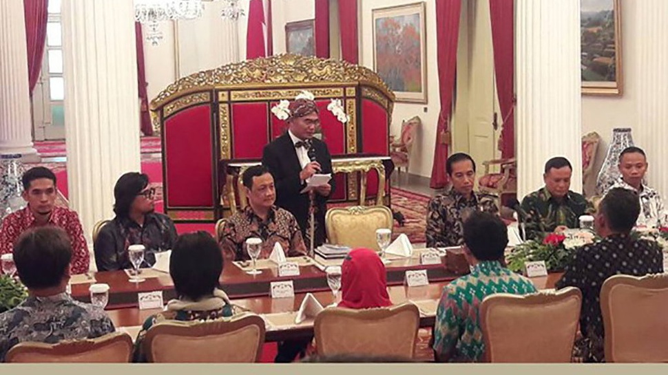 Hardiknas, Pegiat Literasi Daerah Bertemu Jokowi di Istana