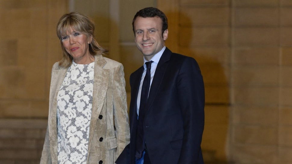 Kisah Cinta Macron dan Istrinya yang Terpaut 25 Tahun