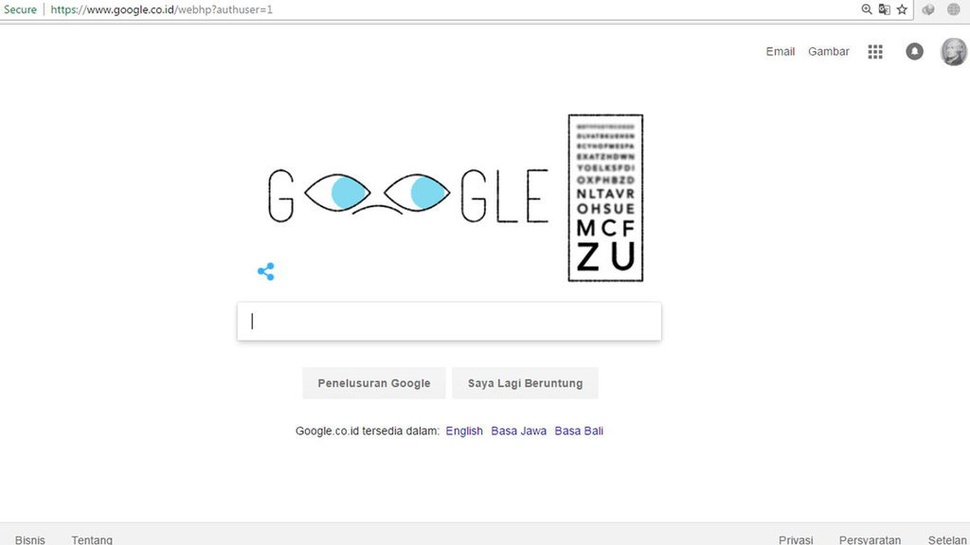 Google Doodle Hari Ini Rayakan Ultah Ferdinand Monoyer