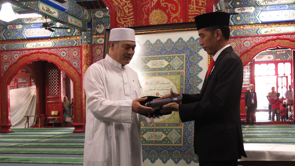 Jokowi Berdiskusi Bareng Pimpinan Asosiasi Muslim di Cina