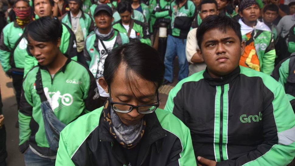 Sopir Transportasi Online di Bandung Demo Tuntut Dilegalkan