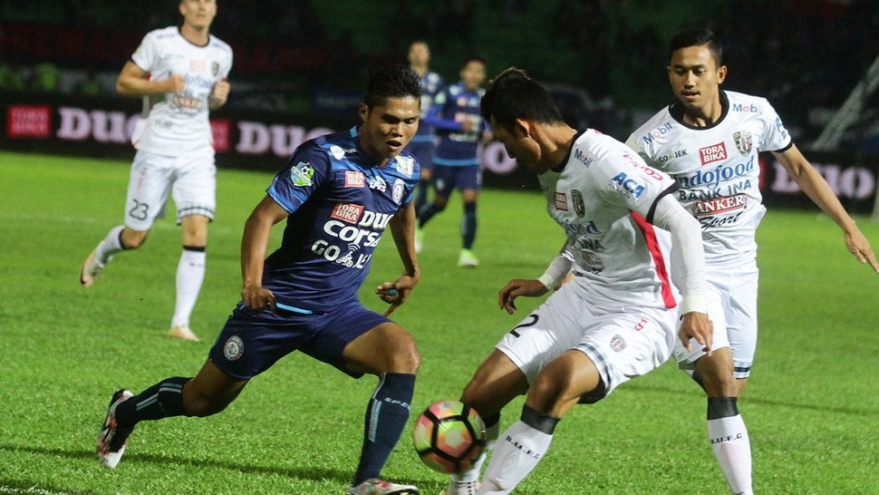 Hasil Pertandingan Bali United vs Arema FC Skor Akhir 6-1