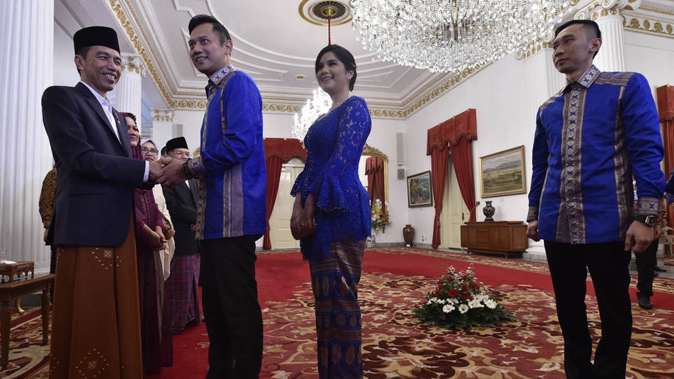AHY dan Ibas Kunjungi Jokowi Ucapkan Selamat Idul Fitri 