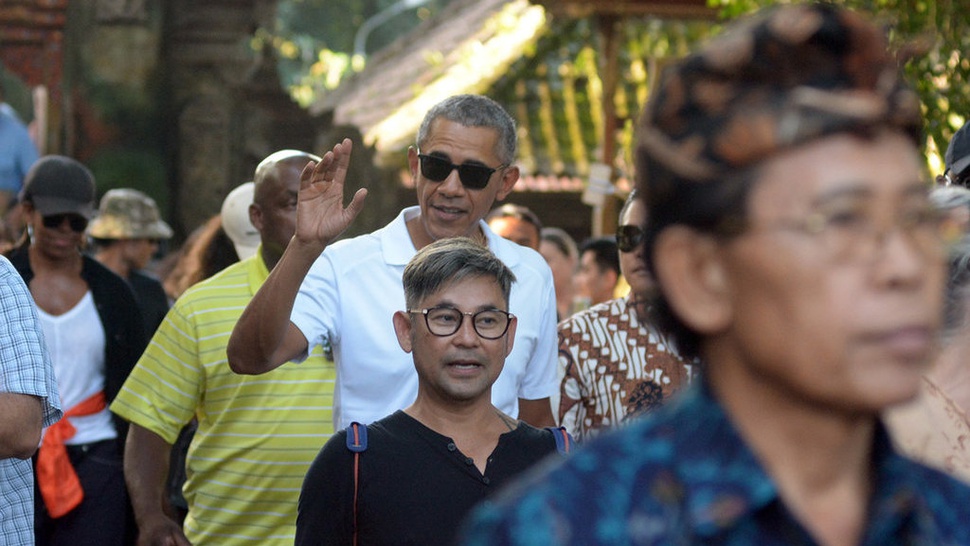 Obama Berkunjung ke Tirta Empul, Bali 