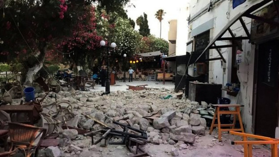Gempa Hebat di Yunani-Turki Akibatkan 2 Tewas, 200 Terluka