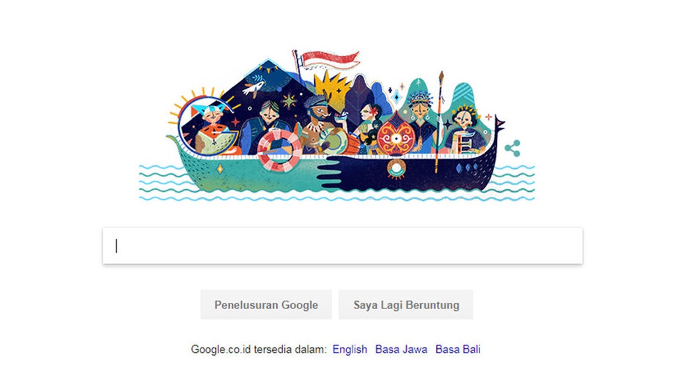 Hari Kemerdekaan RI ke-72 Jadi Google Doodle Hari Ini