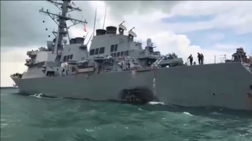 Pencarian Korban Tabrakan USS John S McCain Terus Dilakukan