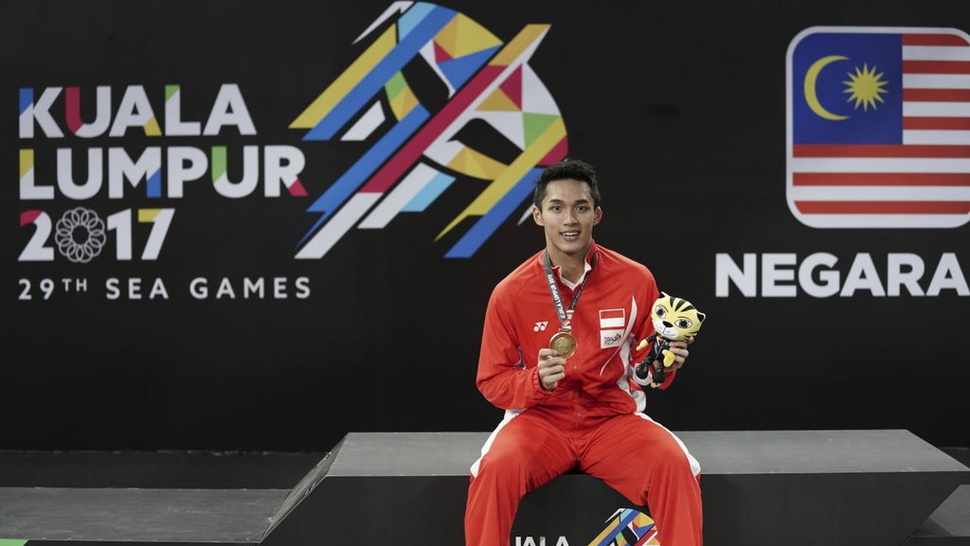Jonatan Christie Raih Medali Emas Bulutangkis SEA Games 2017