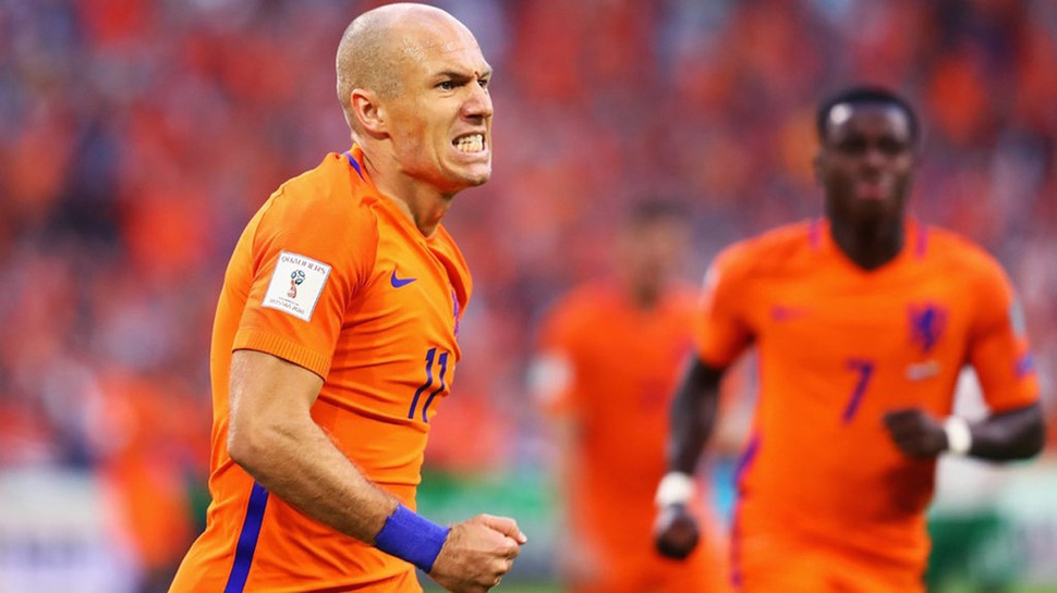 Arjen Robben Pensiun Setelah Belanda Gagal Lolos Piala Dunia