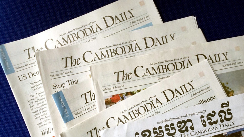 Hun Sen Makin Diktator, Cambodia Daily Dibungkam 
