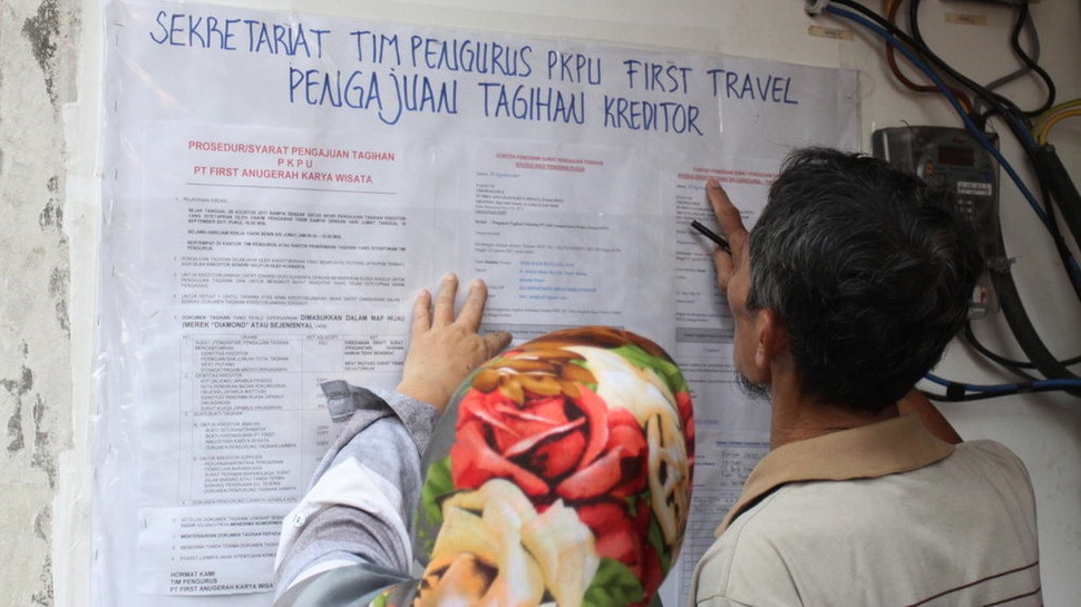 Nilai Tagihan Korban First Travel Hampir Rp1 Triliun