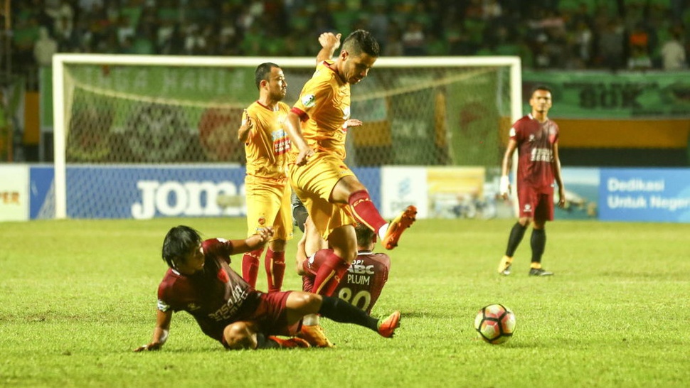 Hasil Akhir Sriwijaya FC vs Persegres Gresik United Skor 10-2 