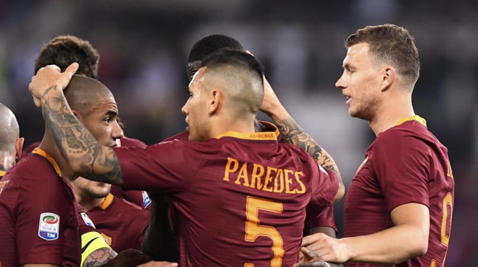 Hasil Liga Champions: AS Roma vs Barcelona Skor Babak Pertama 1-0 