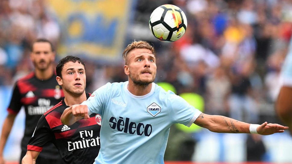 Hasil AC Milan vs Lazio, Skor Kaca Mata di Babak Pertama