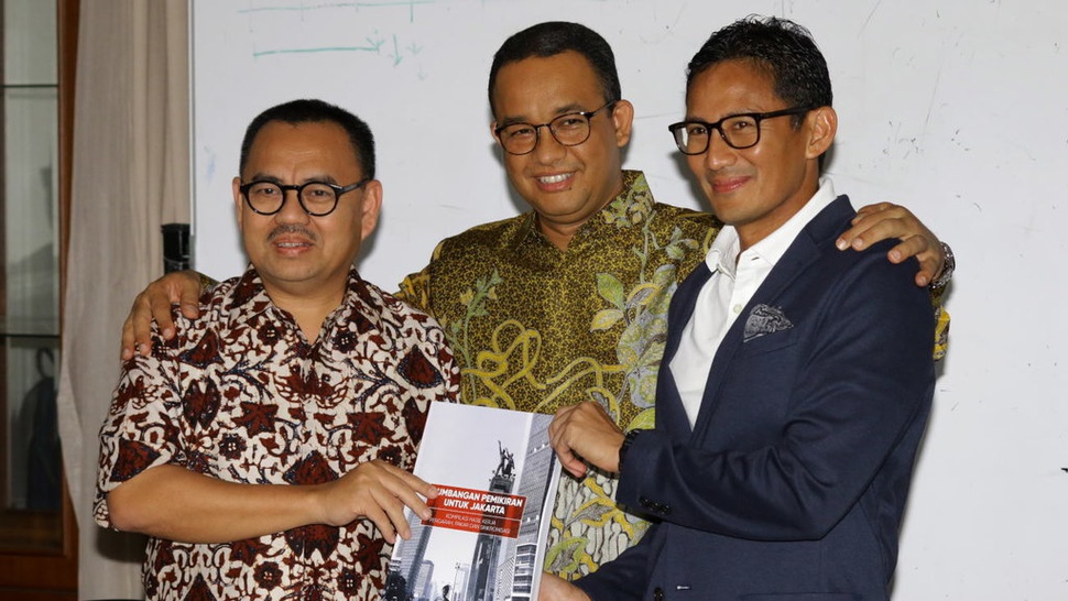 Anies Kedatangan Sudirman Said dan Erwin Aksa di Balai Kota DKI