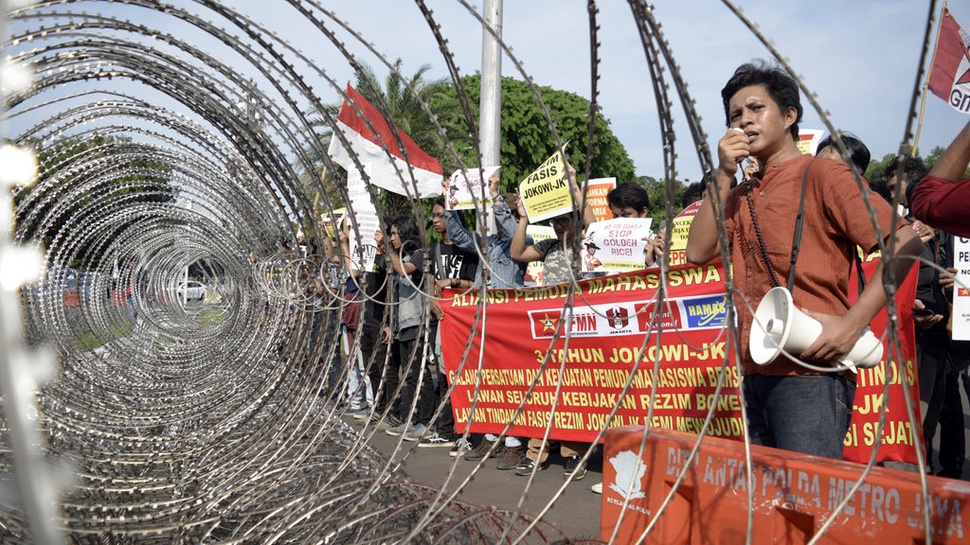 Demo Mahasiswa 3 Tahun Jokowi: Tersangka Tidak Sepatutnya Ditahan