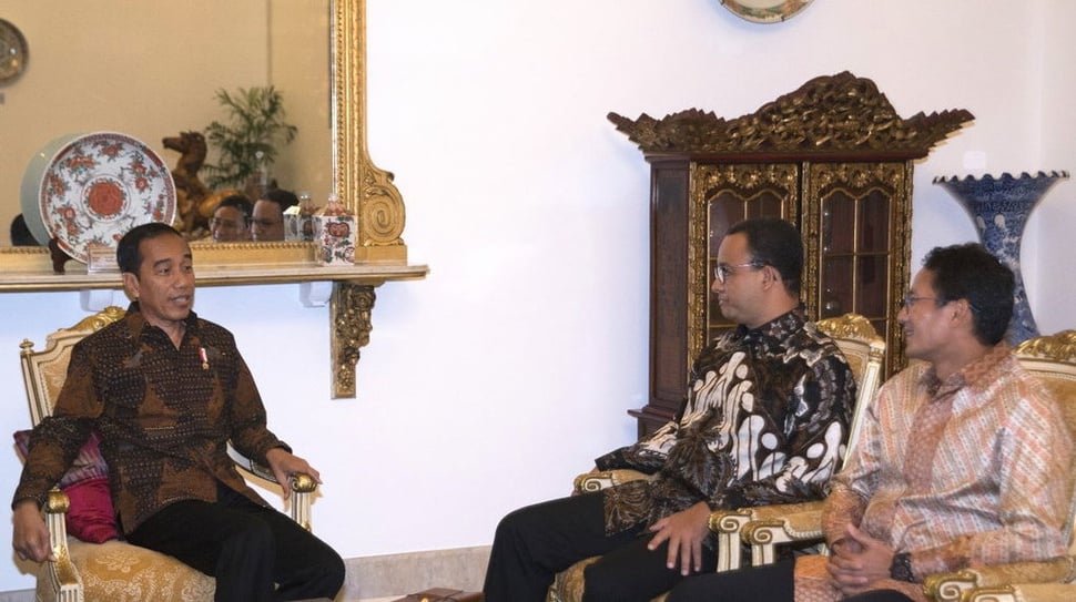 Pertemuan Jokowi dan Anies-Sandi Tak Bahas Reklamasi Jakarta