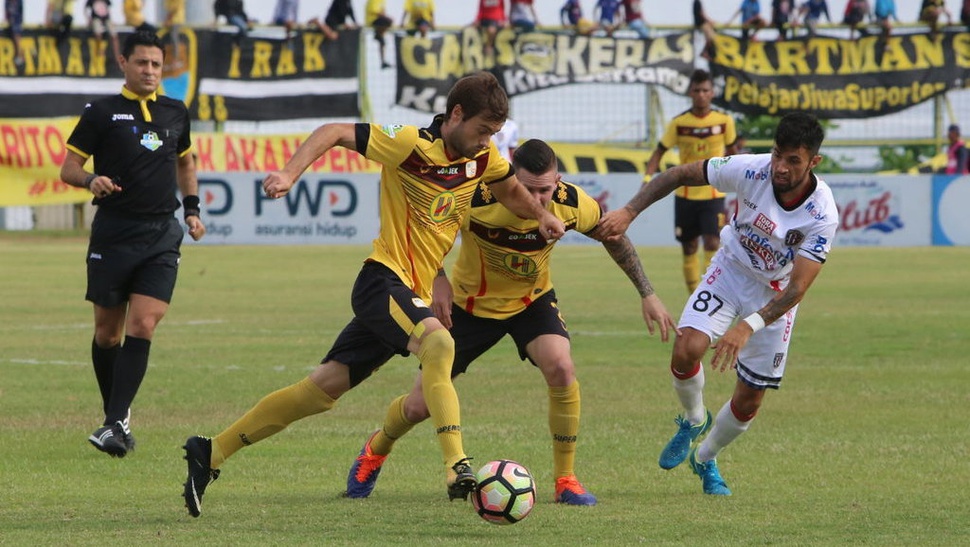 Hasil Martapura FC vs Barito Putera Babak Pertama: Skor 1-2
