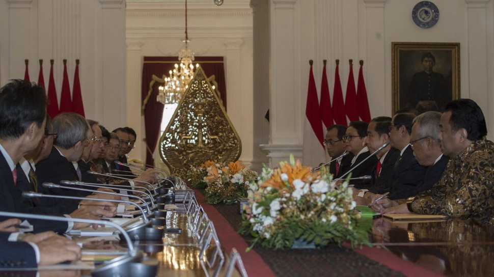 Presiden Jokowi Bertemu Mantan PM Yasuo Fukuda Puji Pemilu Jepang