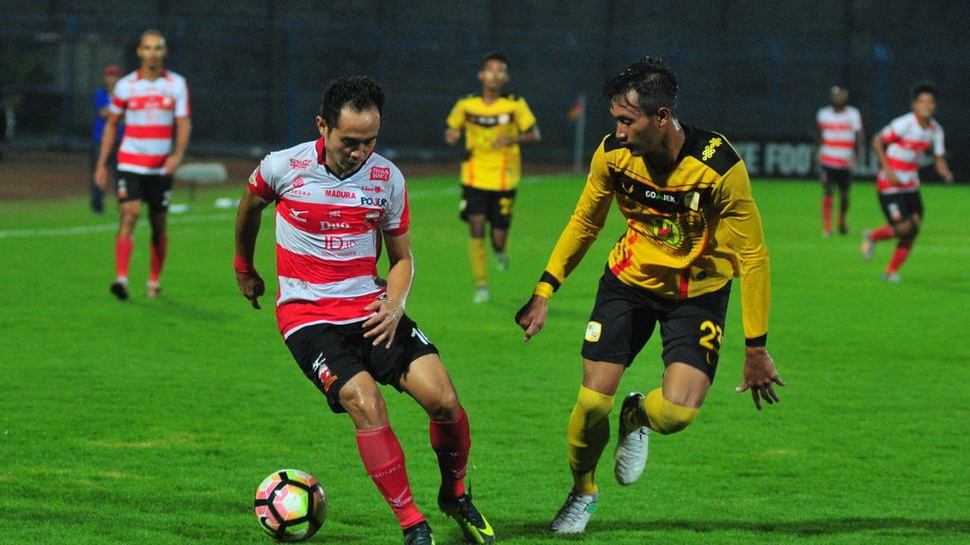 Hasil Madura United vs Bali United di Liga 1 Skor Babak Pertama 1-0