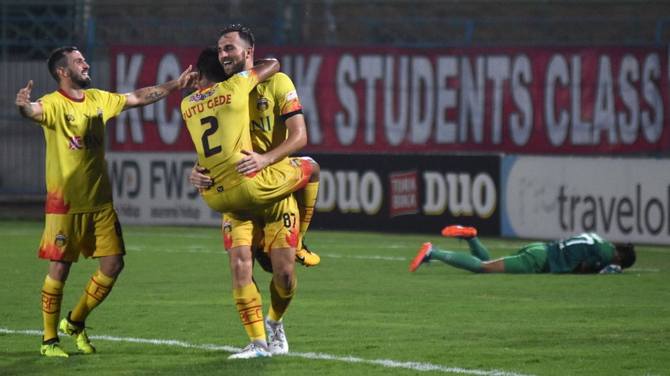 Hasil Bhayangkara FC vs Persija Babak Pertama Skor 1-1