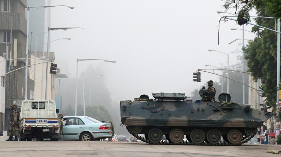 Militer Zimbabwe Ambil Alih Kekuasaan Presiden Mugabe